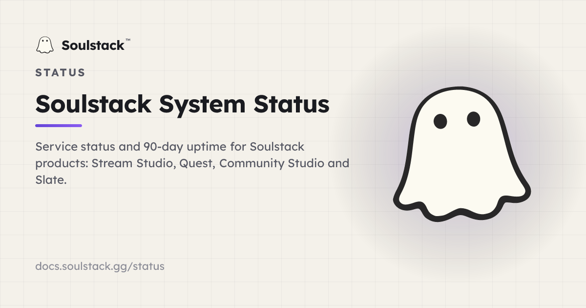 Status | Soulstack Creator Docs